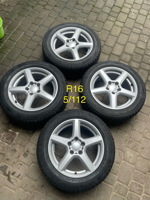 Колеса диски шини r16 5/112 mercedes audi vw резина 205/55