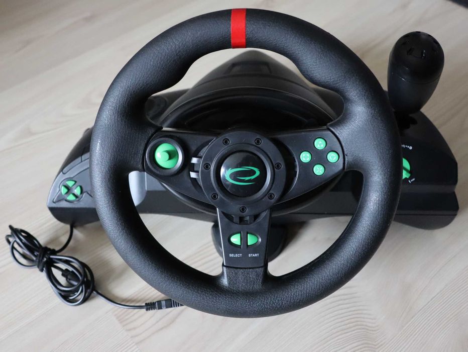 Nowa kierownica i pedały do gier Esperanza NITRO PC PS3 270° EGW102
