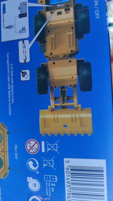 Brinquedo - Excavadora telecomandada