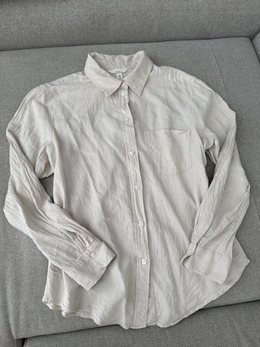 Лляня сорочка Н&М та Uniqlo