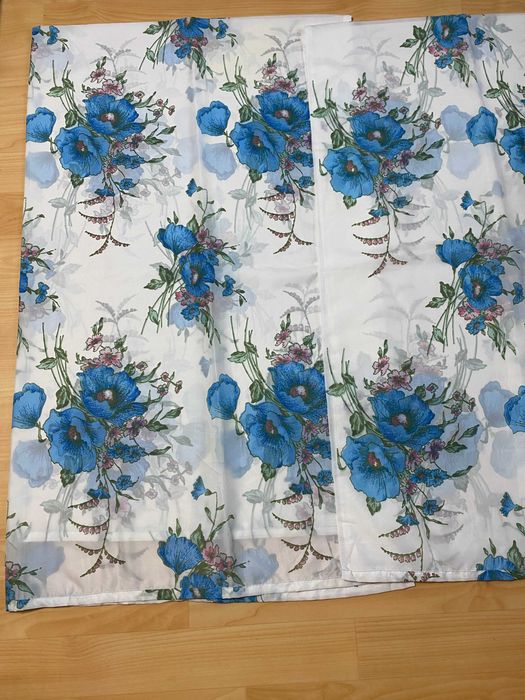 Готові штори портьєри в принт квіти часів СРСР, 150*244см