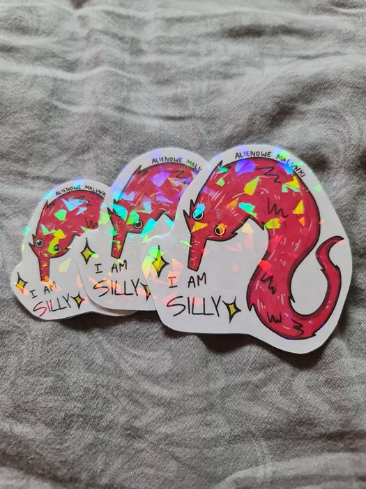 Zestaw 3 naklejki Worm on a string