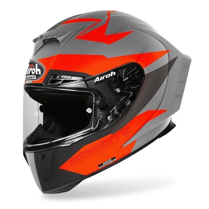 capacete gp550s vektor laranja matt airoh 2020
