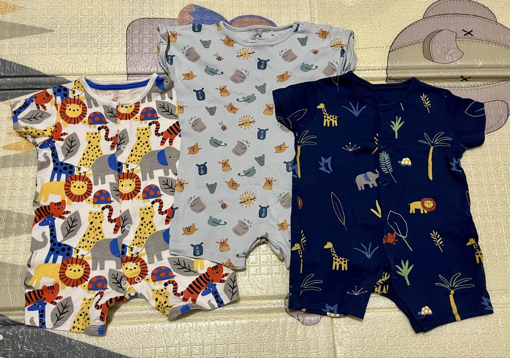 Пісочники ромпери, костюми, панама, шорти на літо 80 розмір