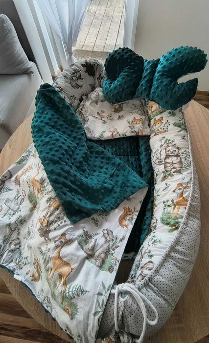 Kokon niemowlęcy dwustronny, 5 elementów, używany