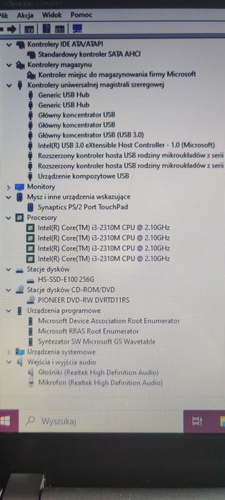 Acer V3-571 - 15,6 cala -Core i3 4x2,10 GHz -6GB Ram -256GB SSD -Win10