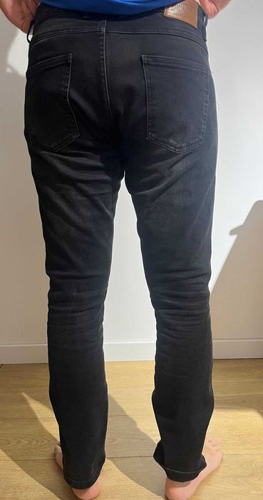 Broger California Washed Black Moto Jeans - Slim Fit 34/32