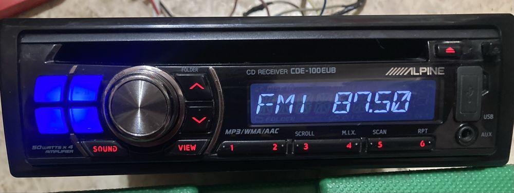 Автомагнитолла Alpine CDE-100EUB с usb