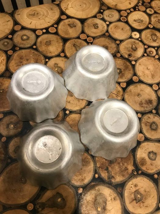 Формочки для ромової бабки великих кексів корзинок