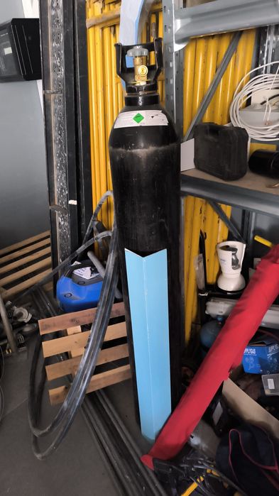 Garrafa de azoto comprimido