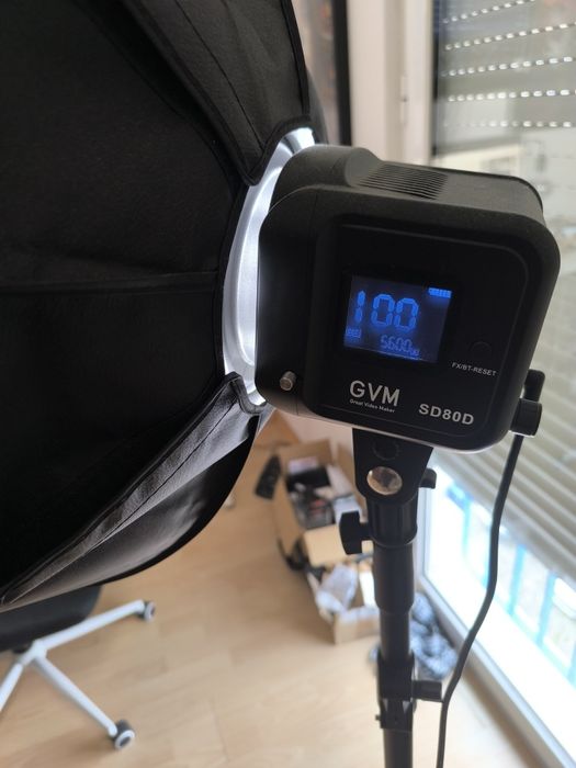 Softbox - iluminação - foto - vídeo - GVM SD80D