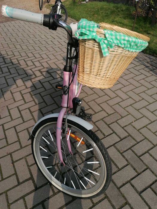 Śliczny rower dla dziewczynki kola 24 rama 14 cali giant btwin kross