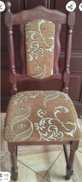 Komplet 6 krzeseł i stoł