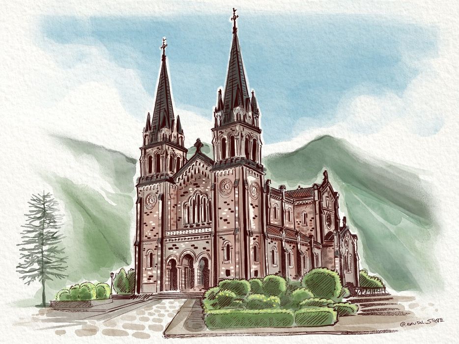 Caricatura ou retratos. Pintura digital.