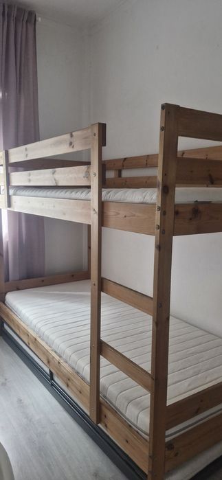 RESERVADO - Beliche IKEA MYDAL com colchões – Bom estado