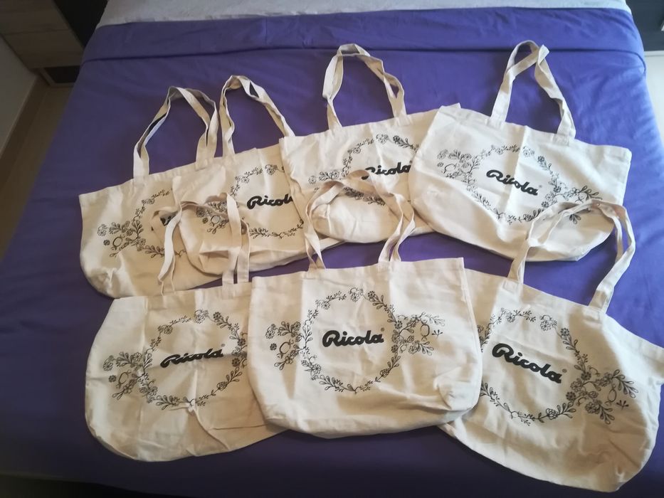 Saco 100% algodão Ricola (novos)