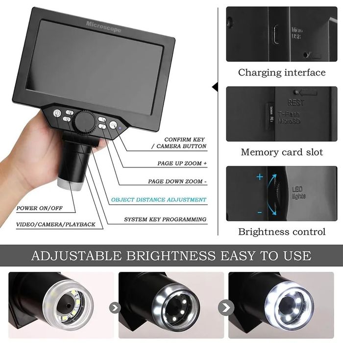 Microscope G1200 видео электронный цифровой микроскоп