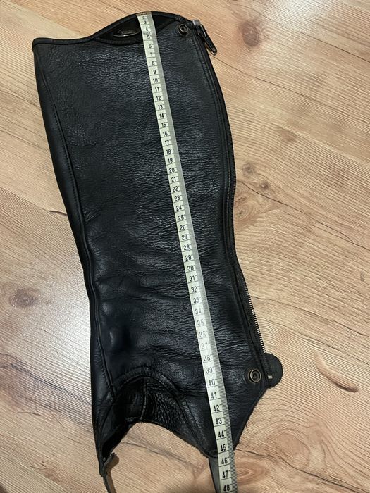 czarne czapsy / sztylpy hippica perfect fit