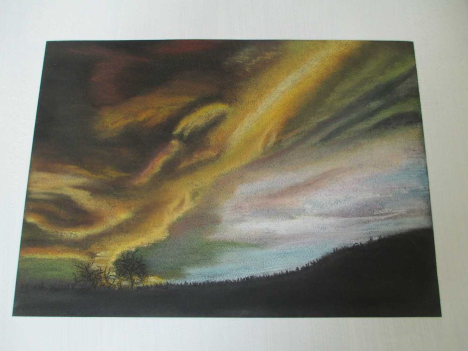 Pejzaż tornado pastel suchy