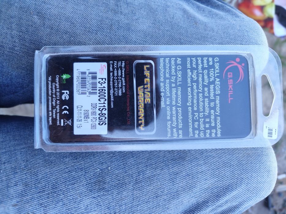 Memória RAM G.Skill Aegis 8GB DDR3 1600MHz (Como Nova)
