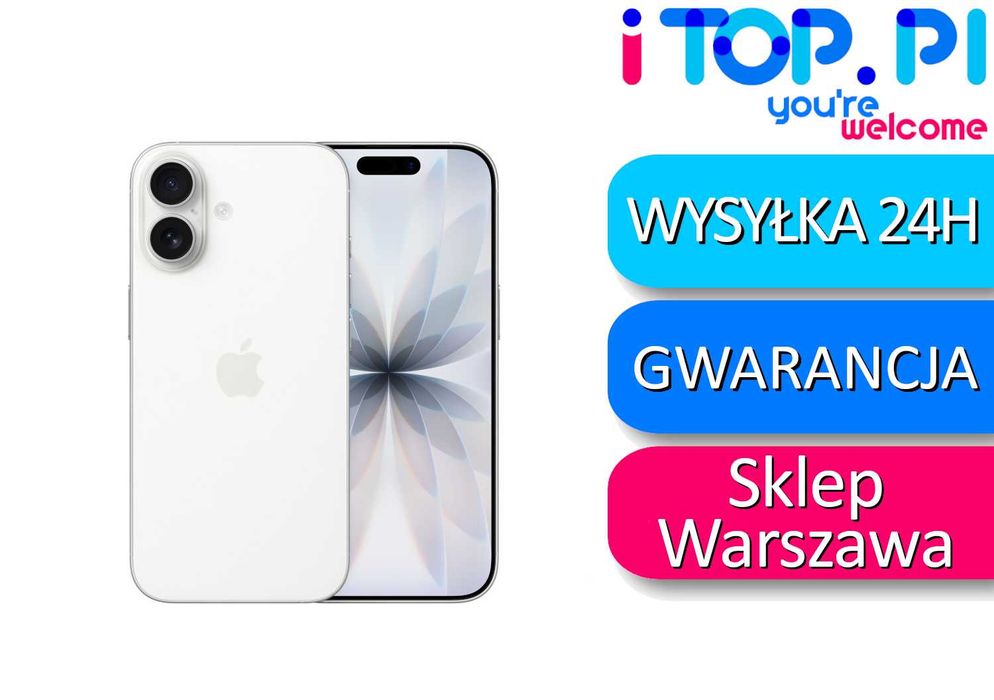 iPhone 17 256GB eSim Biały jak NOWY Bateria 100% - Sklep iTop