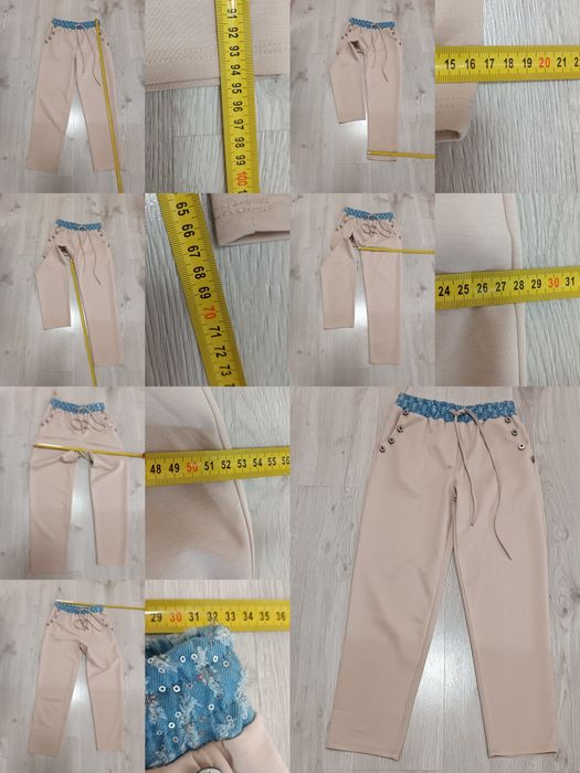 Dres uni na S M L masełko prążek jeans cekiny beż latte