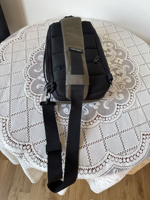 Plecak na ramię Ozuko kolor khaki zabezpieczenia podczas podróży