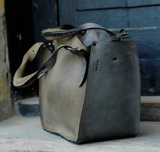 Torebka szara skórzana