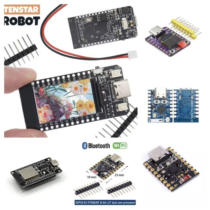 ESp32 різні (С3, С5, С6, S3, H2 та ін.)
