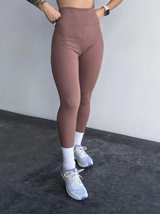 Лосини в рубчик колір мокко