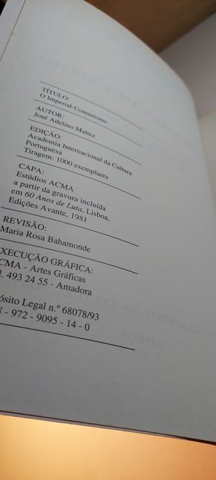 O Imperial Comunismo - José Adelino Maltez (1993)