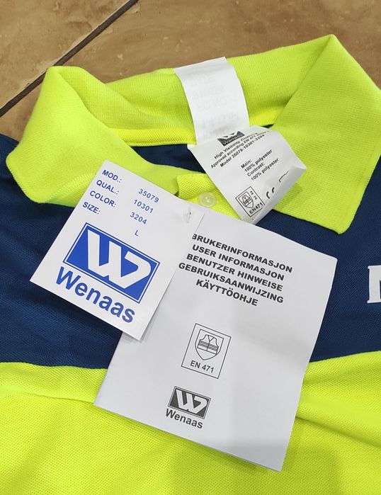 Nowa robocza certyfikowana koszulka polo NCC w rozm. L (B5)