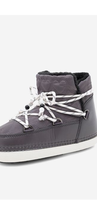 Hit Śniegowce boots damskie narty śnieg mróz 39 szare pink róż