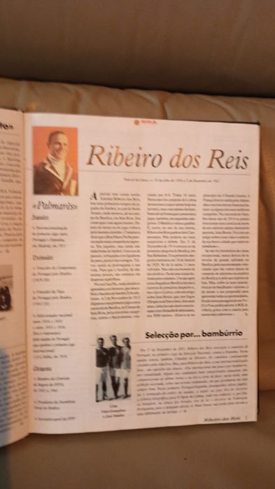 Livro 100 figuras  do futebol português