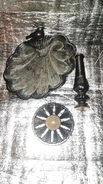 Relaxdays poidło dla ptaków żeliwne brązowe ogrodowe ogród klasyczne