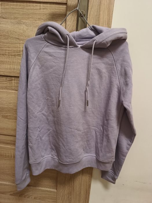 Damska liliowa fioletowa bluza dresowa z kapturem S/36