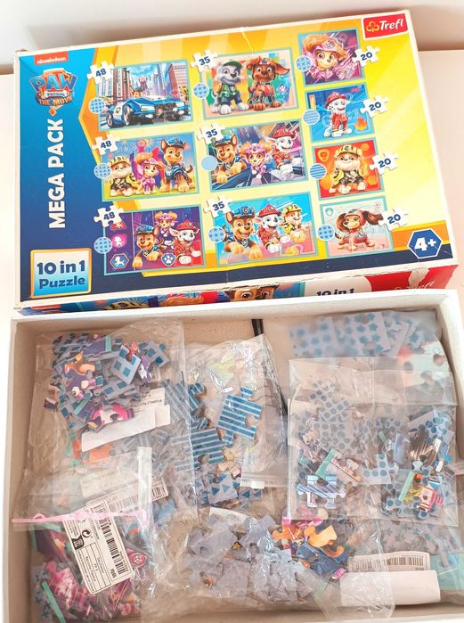 mega pack paka trefl psi patrol paw patrol puzzle ukladanka 10in1 10w1