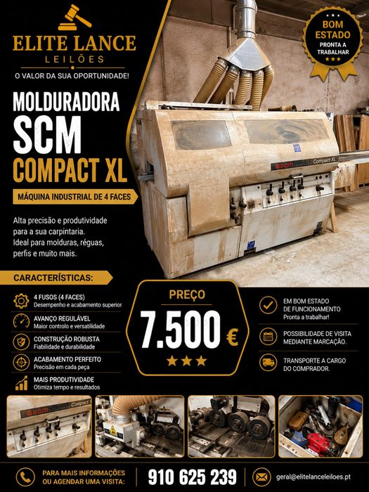 Molduradora SCM bom estado, pronta a trabalhar