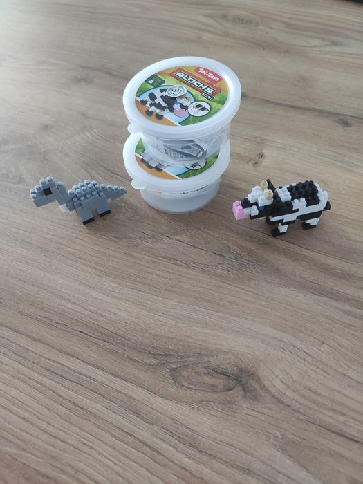 Mini klocki dinozaur i krowa