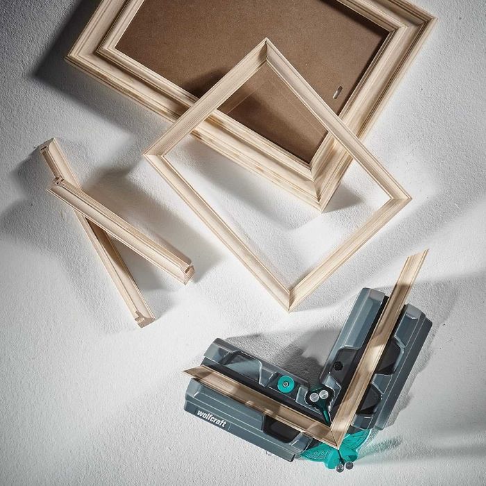 wolfcraft Serra japonesa, Caixa de encaixe e esquadro falso + Oferta kit instalação