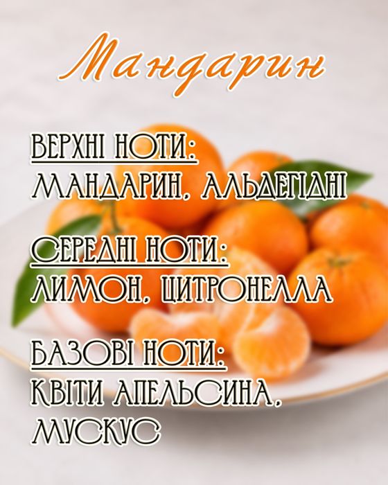Арома-свічка Мандарин у склянці