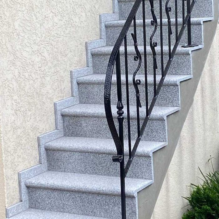 GRANIT Schody granitowe BULLNOSE stopień kamienny szary