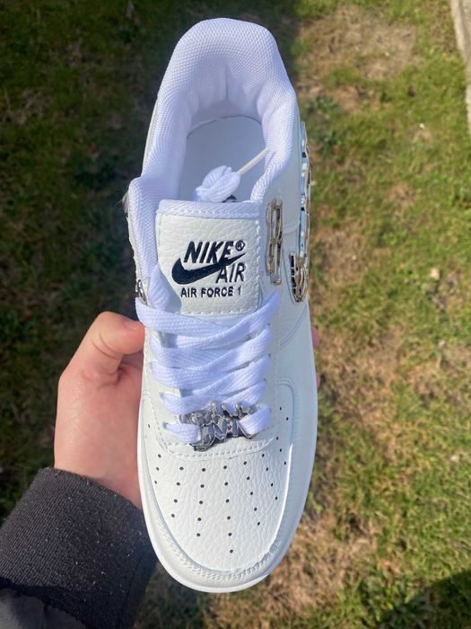 Кросівки Nike Air Force 1 Low Molten Metal Silver White , найк молтен , найк Аір Форси чоловічі/жіночі