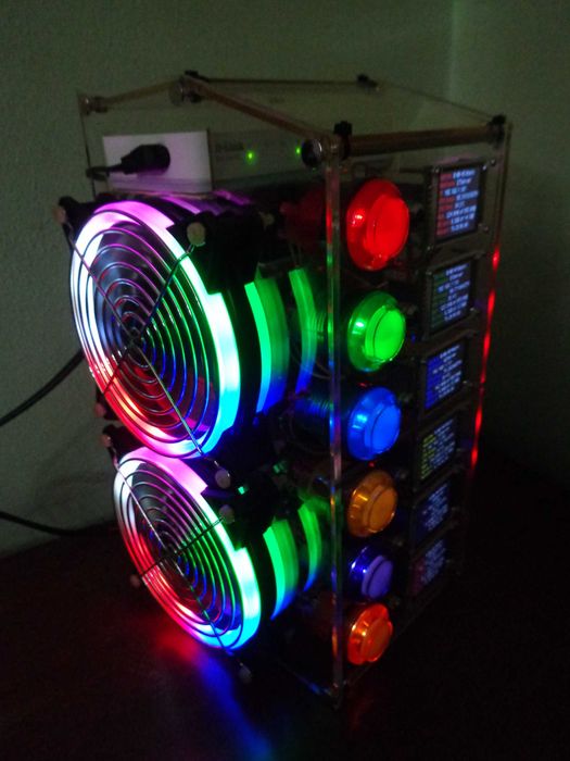 [Usado] Cluster custom-made com 6 placas Raspberry Pi 3B