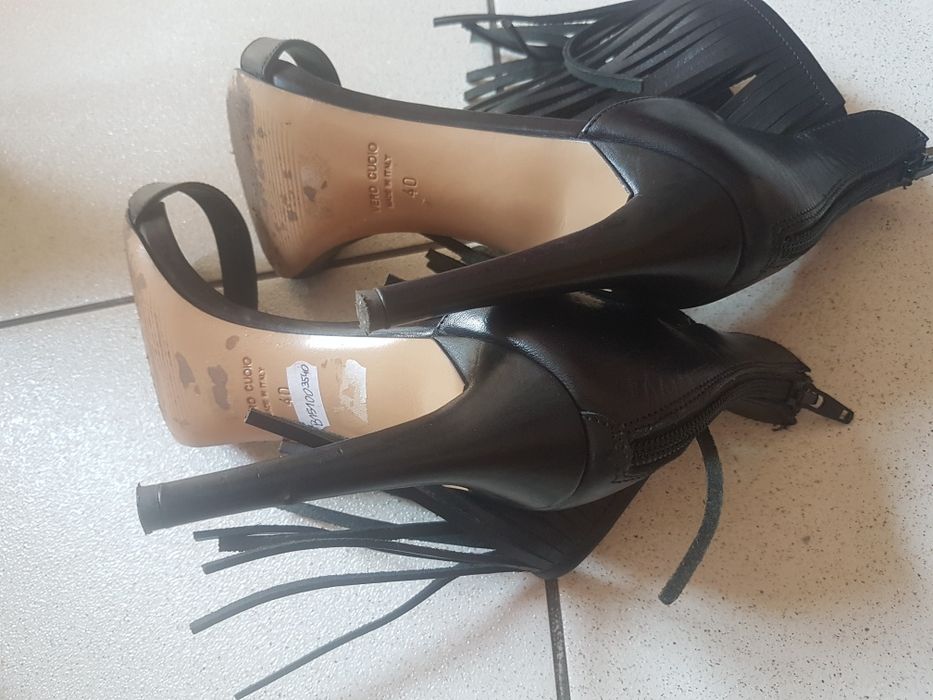 Lidia Kalita sandały roz 40 skóra frędzle