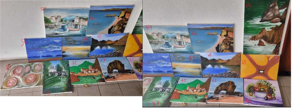 Assorted Paintings - Hand-painted - €564738771596417126