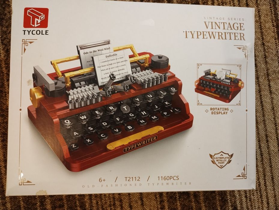 Klocki Vintage Typewriter