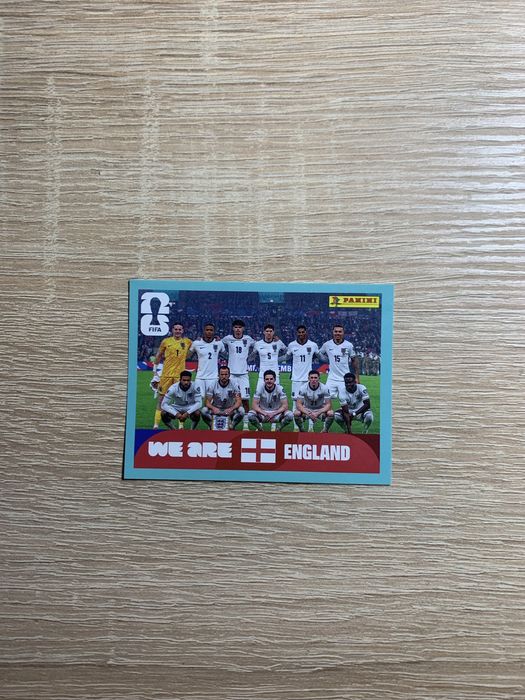 England Panini World cup 2026