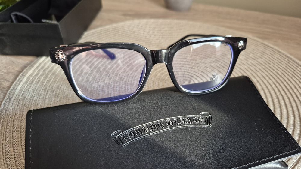 Чорні окуляри Chrome Hearts