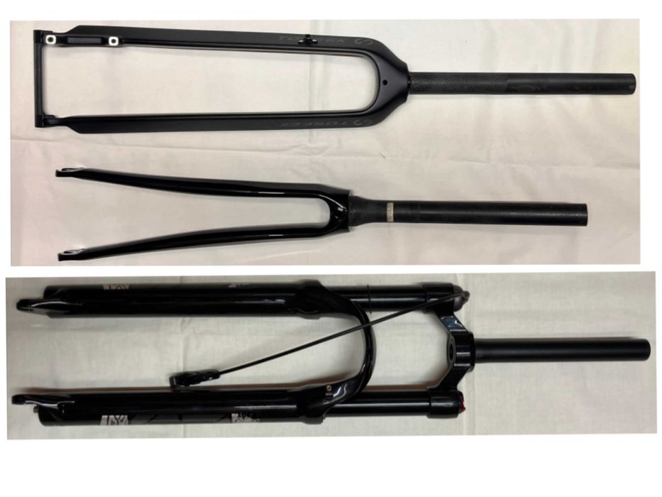 Вилки карбон воздушная с700, 29 Toseek гревел, шоссе МТБ   НОВАЯ